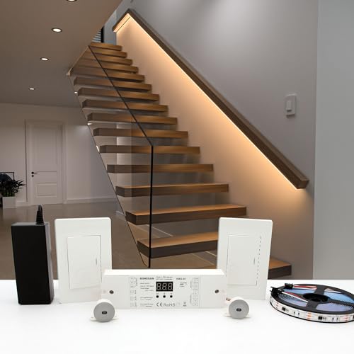 Motion Sensor with Daylight Sensor LED Stair Light Kit KMG