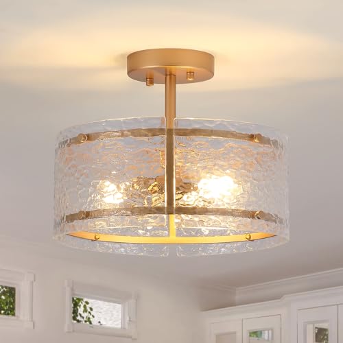 Gold Semi Flush Mount Ceiling Light