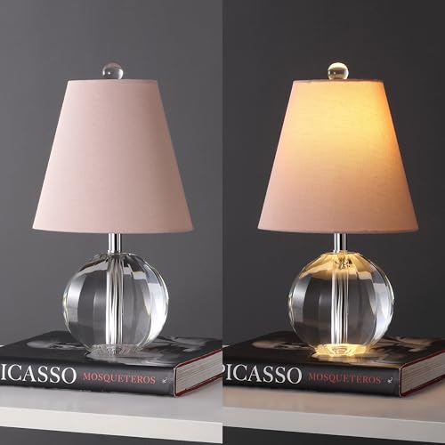 Goddard 16" Crystal Ball Orb Metal LED Table Lamp