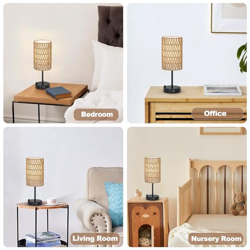 Touch Table Lamp Set of 2 For Bedroom with Bulb (2 Count)