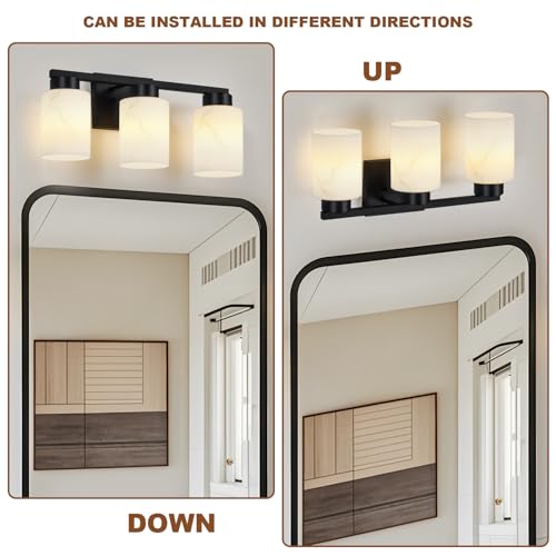 3 Light Bathroom Light Fixtures (3 Count)