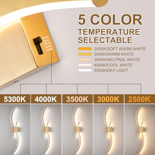 Gold Bathroom Vanity Light Fixture