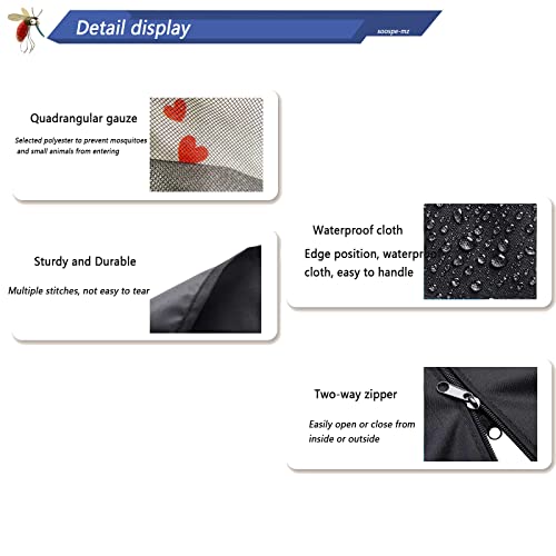 Mosquito Netting for 14FT Patio Umbrella Double