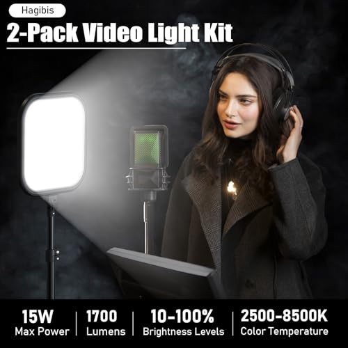 2Pack LED Video Light Kit (2 Count)