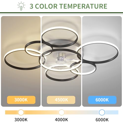 41" Modern Ceiling Fan with Lights