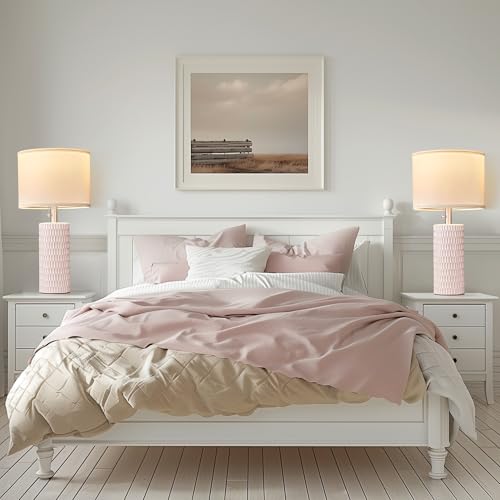 Modern Ceramic Table Lamps Set of 2 (2 Count)