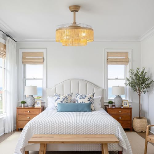 Retractable Ceiling Fans with Lights (36 inch)