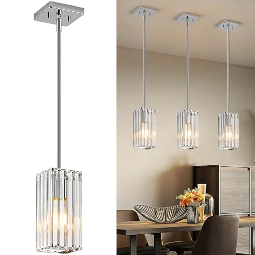 Modern Crystal Pendant Lights Kitchen Island