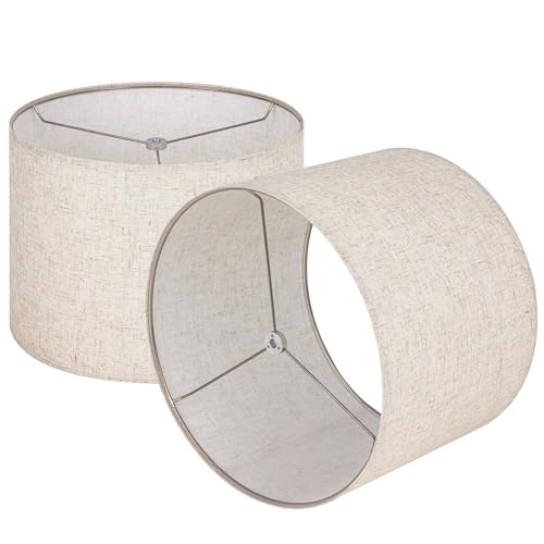Linen Set of 2 Lampshade Requires Self (2 Count)