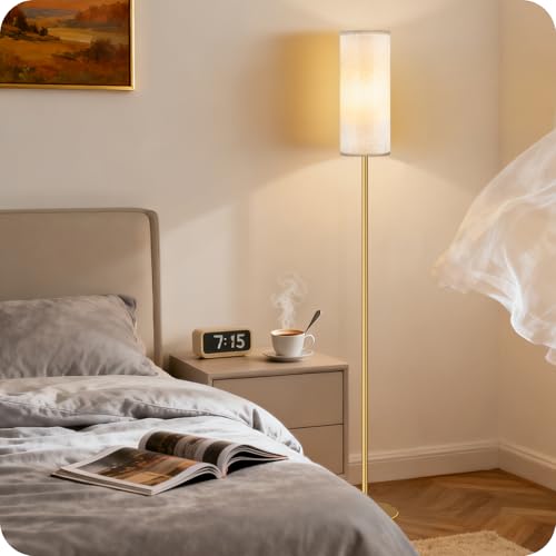 Set of 2 Dimmable Floor Lamps for Living Room with 2 Remotes and Foot Switch (2 Count)