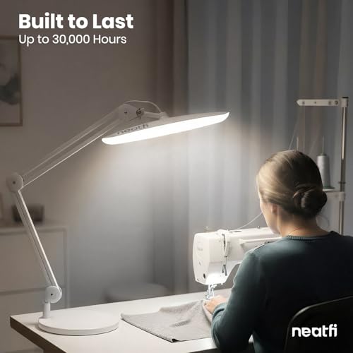 XL 2200 Lumens 20W LED Desk Lamp with Clamp
