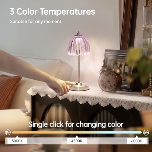 Tulip Table Lamp with 5200mAh Battery & Touch Control