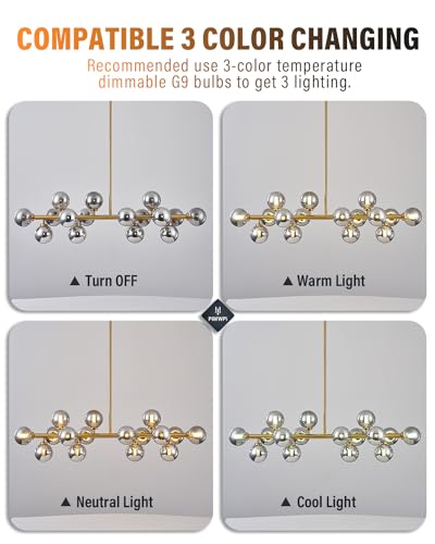 Glass Globe Sputnik Chandelier