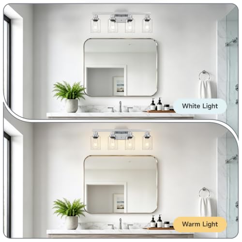 4 Light Chrome Vanity Lights