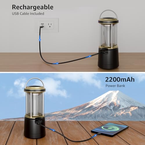 2000LM LED Camping Lantern Rechargeable
