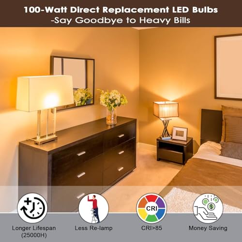 12 Pack A19 LED Light Bulbs (12 Count)