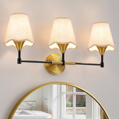Black Gold Bathroom Vanity Light (Black Gold / 3 LIGHT)