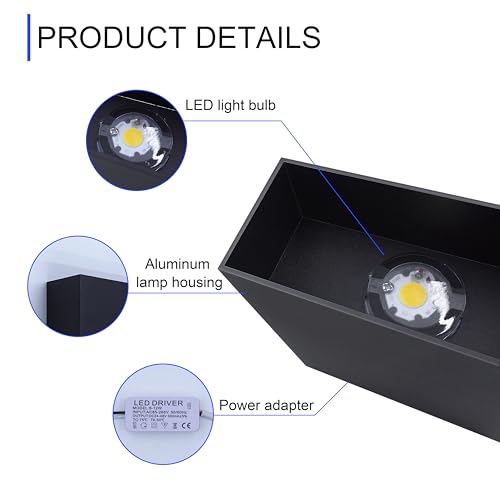 LED Wall Sconces Set of Two (2 Count)