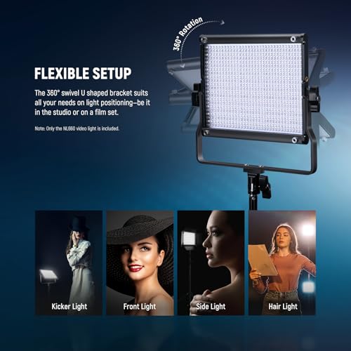Bi Color LED Studio Light with Tripod Stand Barndoors