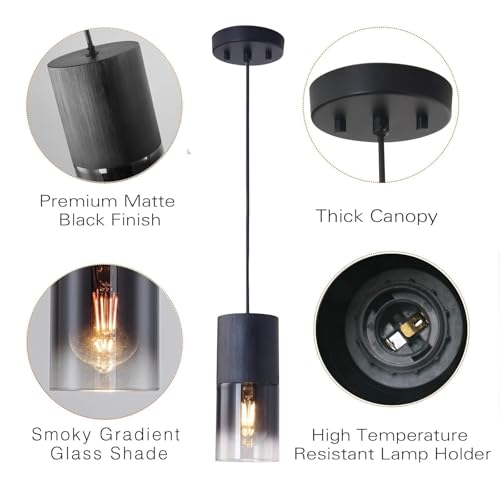 Modern Style Battery Operated Pendant Light Set of 2 (2 Count)