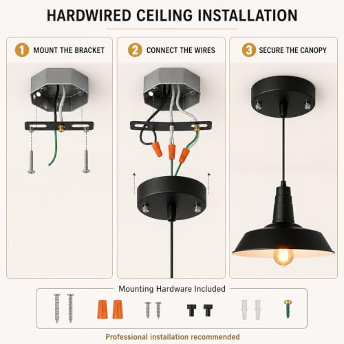 4 Pack Farmhouse Pendant Lights (4 Count)