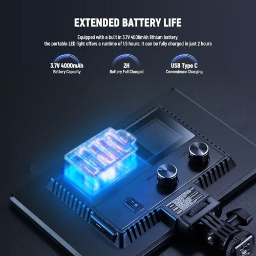 9" LED Video Light Panel