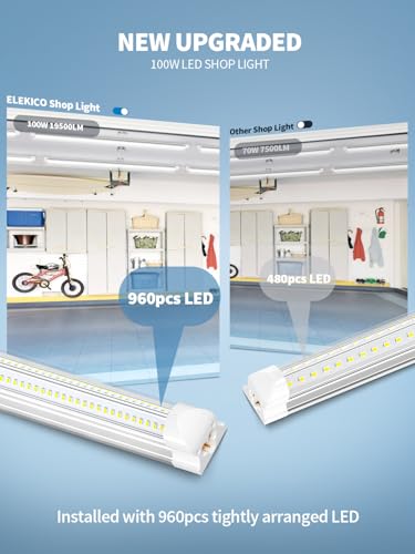 8' Led Shop Lights (10 Count)