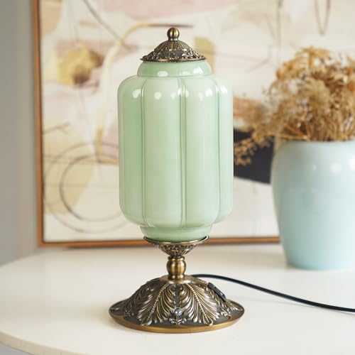 Milk Glass Touch Table Lamp