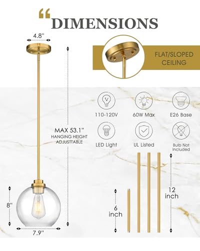 Gold Pendant Lights Kitchen Island