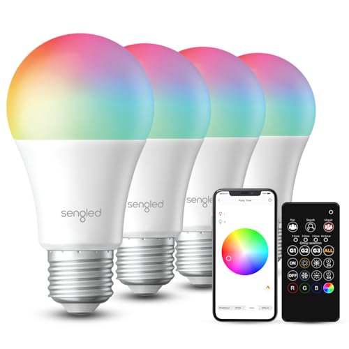 Dual Mode Smart Light Bulbs with Remote & App Control