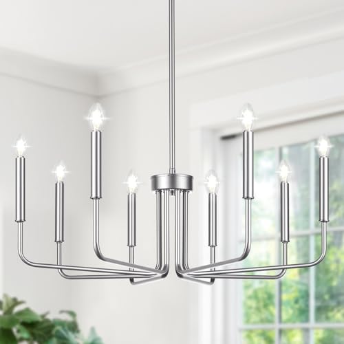 8 Light Farmhouse Chandelier for Dining Room Lighting Fixtures Hanging