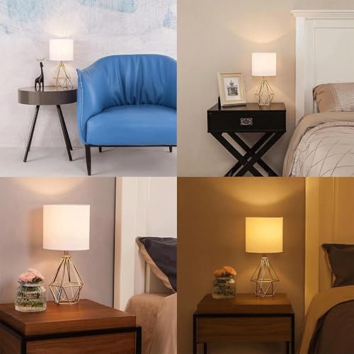 Gold Small Table Lamp Set of 2