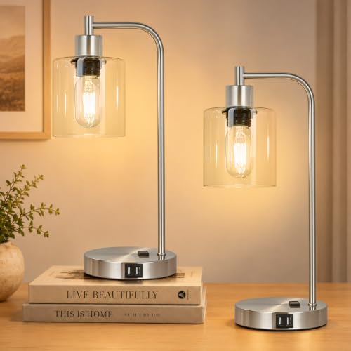 Industrial Touch Control Table Lamps Set of 2 (2 Count)