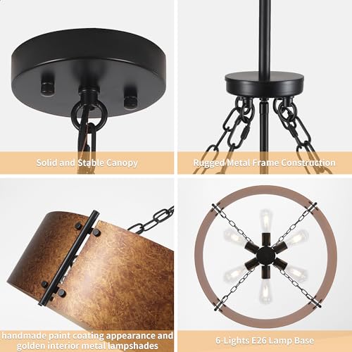 23.62" Modern Drum Chandelier 6