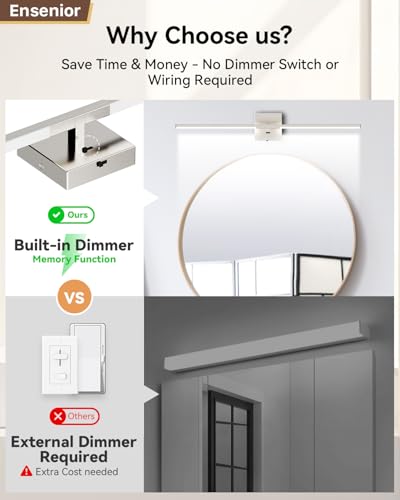 32" Brushed Nickel Modern Bathroom Vanity Lights