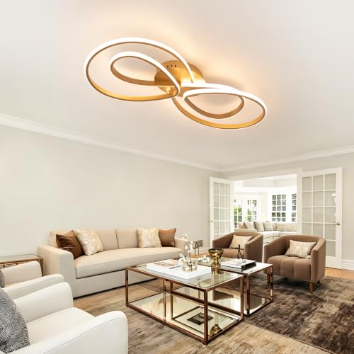 Modern LED Ceiling Light (Gold)