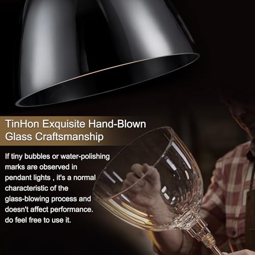 9.8'' Glass Pendant Lights for Kitchen Island