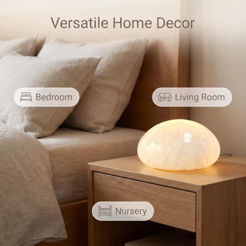 Natural Marble Lamp Cordless Touch Control Night Light 3