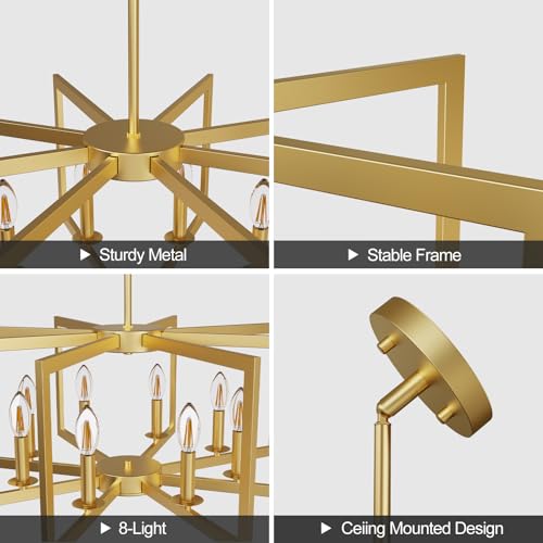 Modern Gold Chandelier