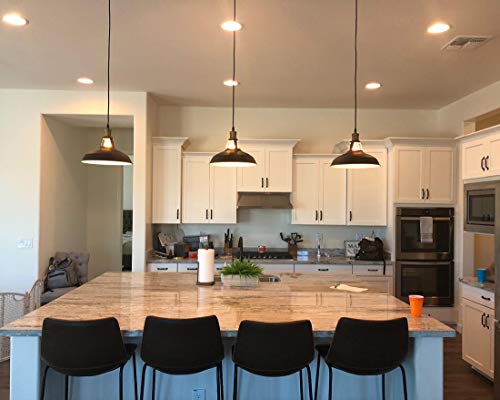 Industrial Pendant Light Black Hanging Barn Pendant Lighting 3 (3 Count)