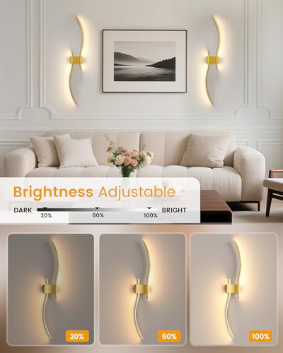 39.4 Inch Battery Operated Wall Sconce Set of 2 (2 Count)