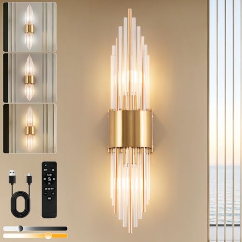 Battery Operated Crystal Wall Sconce
