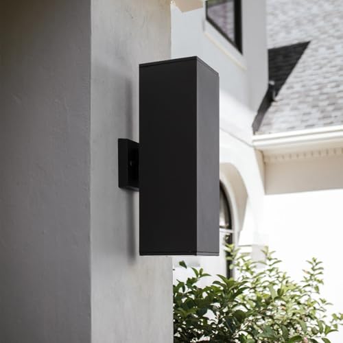 18" Modern Outdoor Porch Light in 2 Lights (2 Count)