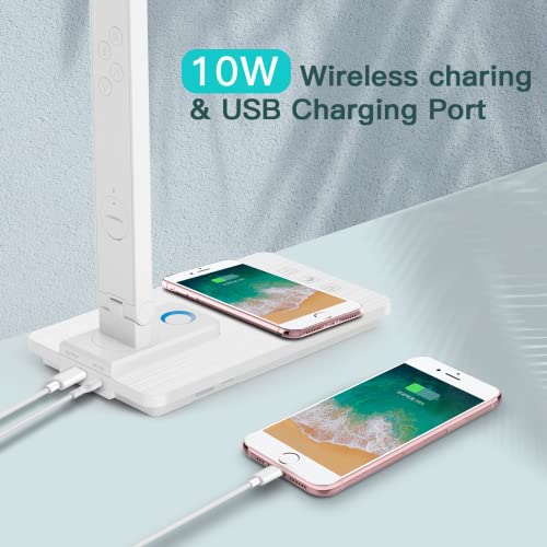 LED Desk Lamp with Wireless Charger