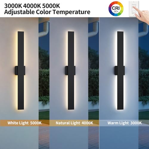 2 Pack 31.5 inch Modern LED Outdoor Wall Light (2 Count)