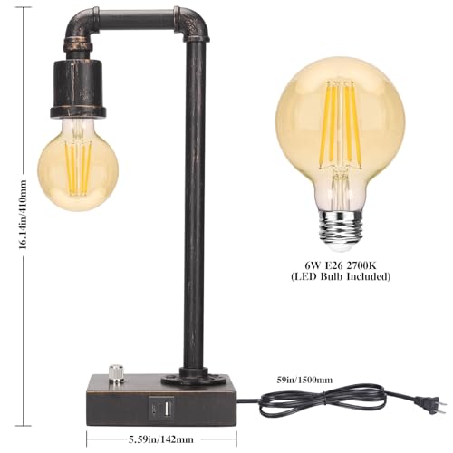 Industrial Table Lamp