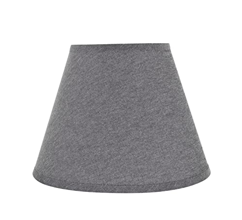 32625A Transitional Empire Shape Spider Construction Lamp Shade in Gray