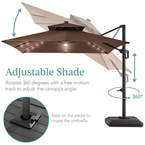 10x10ft Cantilever Patio Umbrella w