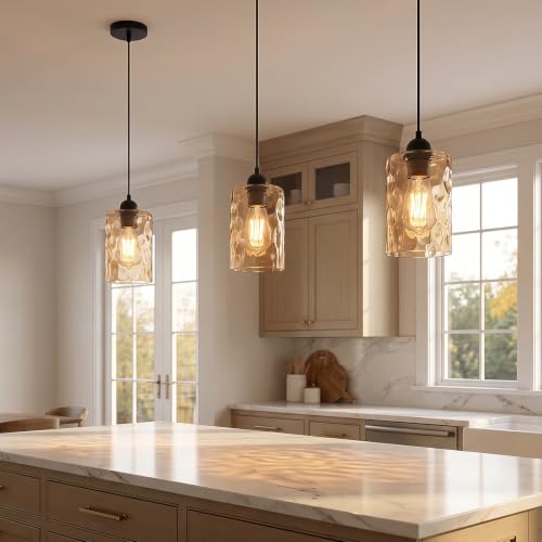 6 Pack Amber Glass Lamp Shade Replacements
