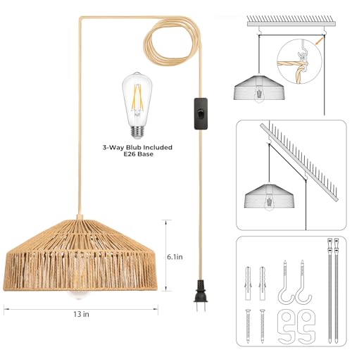 Boho Plug in Pendant Light